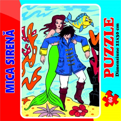 Puzzle 60 de piese - Mica Sirena