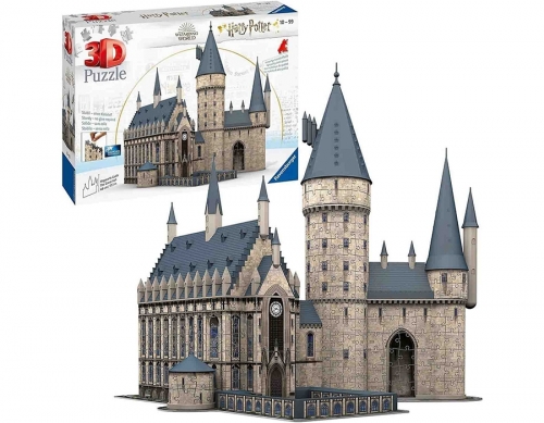 Puzzle 3D Harry Potter Sala Principala, 540 Piese Ravensburger