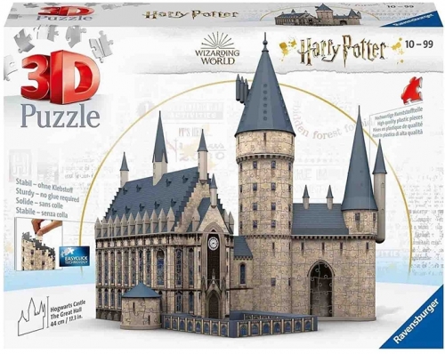 Puzzle 3D Harry Potter Sala Principala, 540 Piese Ravensburger