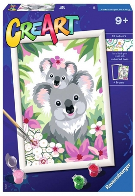 Pictura Koala Cu Pui, Creart, Ravensburger