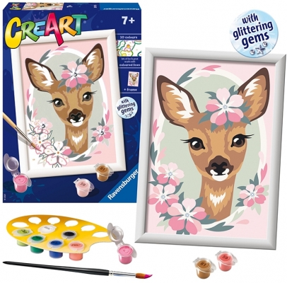 Pictura Caprioara Cu Flori, Creart, Ravensburger