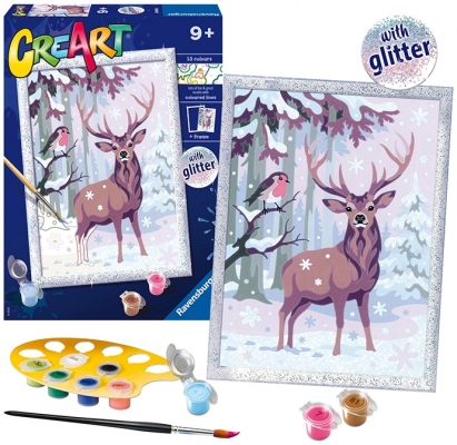 Pictura Caprioara Si Pasare, Creart, Ravensburger