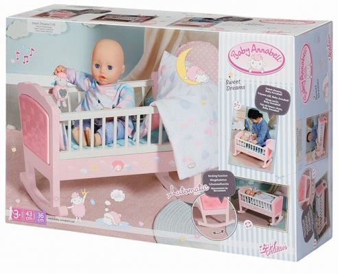 Baby Annabell - Patut Cu Melodii Si Sistem De Leganare Zapf Creation