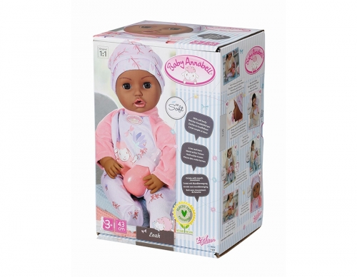 Baby Annabell - Papusica Neagra, Leah, 43 cm, Zapf Creation