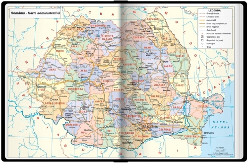 Agenda Herlitz datata 2025, A5, 352 pagini, culoare negru