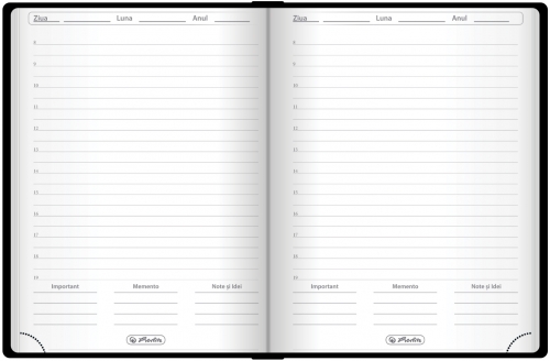 Agenda Herlitz nedatata, A6, 352 pagini, culoare orange