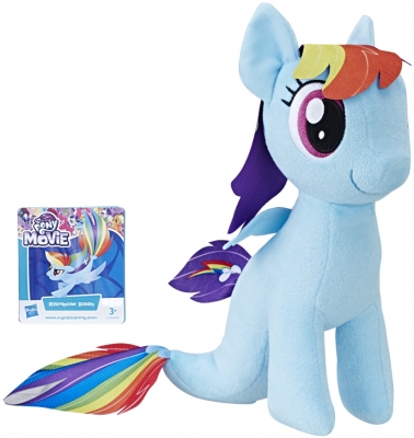 MLP SOFT PLUS 25CM RAINBOW DASH CU CODITA DE SIRENA HASBRO