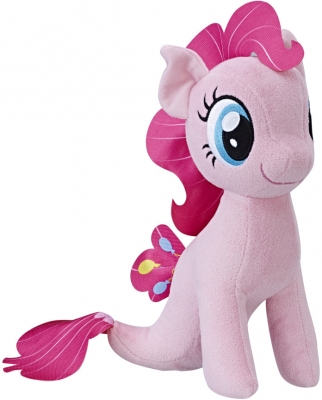 Jucarie plus Soft Pinkie Pie cu codita de sirena MLP 25 cm Hasbro