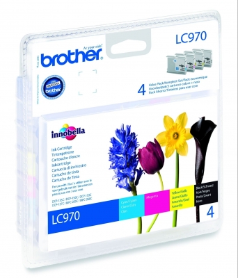 Multipack Cmyk Lc970Valbp Original Brother Dcp-135C