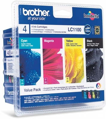 Multipack Cmyk Lc1100Valbp Original Brother Dcp-385C