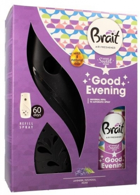 Odorizant automatic spray + rezerva Good Evening 250 ml Brait