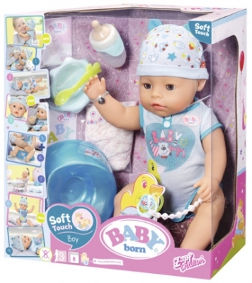 Baby Born - Bebelus Baiat Interactiv Cu Corp Moale Zapf