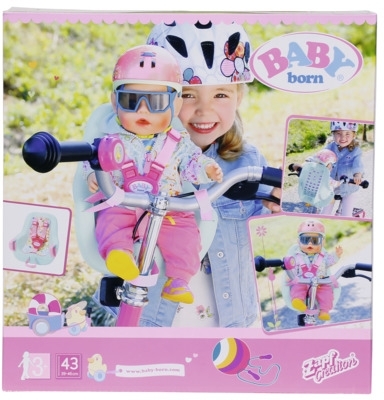 Baby Born - Scaunel De Bicicleta 43 Cm Zapf