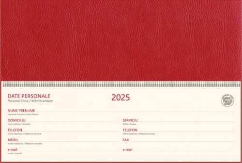 Agenda 2025 Bref, 30 cm, datata, saptamanala, Ego