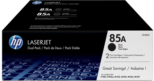 Dual Pack Cartus Toner Nr.85A Ce285Ad 2X1,6K Original Hp Laserjet Pro P1102