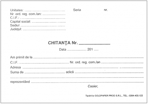 Chitantier A6 3 exemplare 150 file