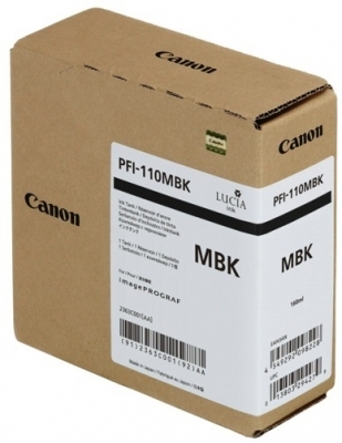 Cartus Matte Black Pfi-110Mbk 160Ml Original Canon Tx-2000