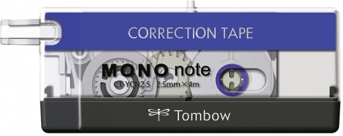 Banda corectoare, 2.5 mm x 4 m Black/Blue/White, Tombow