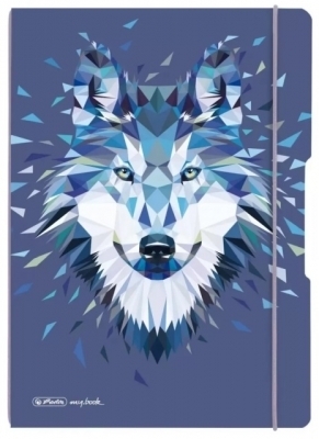 Caiet My book flex, A4, Velin, motiv, wild animals wolf, Herlitz