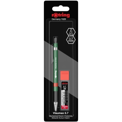 Creion Mecanic, Visumax, verde, 0.7 mm, + mina, Rotring