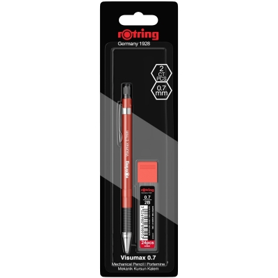 Creion Mecanic, Visumax, rosu, 0.7 mm, + mina, Rotring