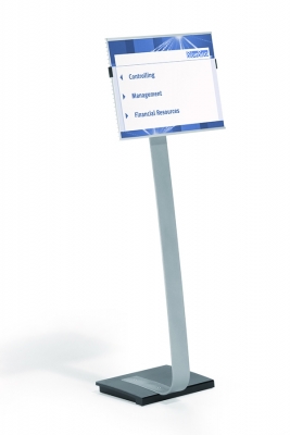 Stand cu panou de informatii Info Sign, A3, argintiu Durable