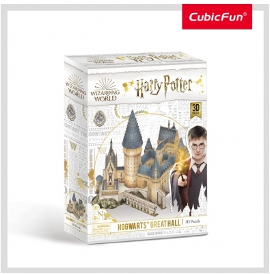 Puzzle 3D Harry Potter-Sala Principala 187 Piese Cubicfun