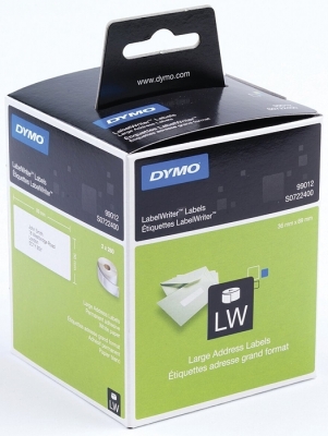 Eticheta 89 x 36 mm alba adresa mare pentru Label Writer Dymo