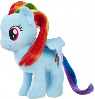 MLP RAINBOW DASH PONEI DIN PLUS CU PAR PENTRU A FI PIEPTANAT HASBRO