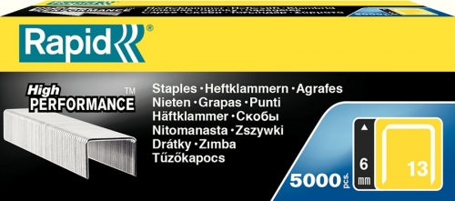 Capse pentru tackere 13/6 5000 bucati/cutie Rapid