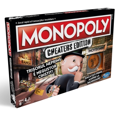 Joc de societate Monopoly Cheaters Edition, limba romana, Hasbro