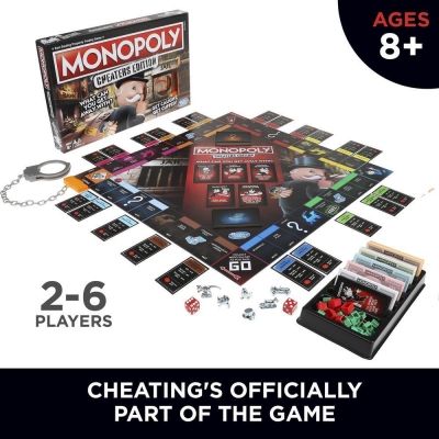 Joc de societate Monopoly Cheaters Edition, limba romana, Hasbro