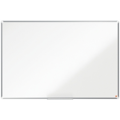 Tabla Premium Plus, otel emailat, 150x100 cm, magnetica, include marker si tavita, alb NOBO