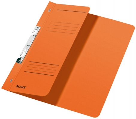 Dosar carton color, pentru incopciat, coperta 1/2 orange 50 buc/set Leitz