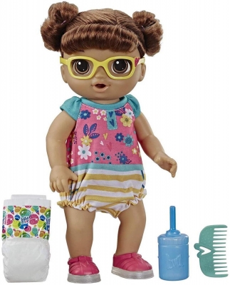 BEBELUS SATEN BABY ALIVE PASESTE SI PANTOFII VOR LUMINA HASBRO