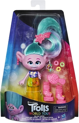 TROLLS PAPUSA SATIN GLAM DELUXE FASHION HASBRO