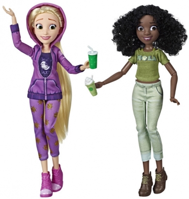 SET DISNEY PAPUSI PRINTESE RAPUNZEL SI TIANA HASBRO