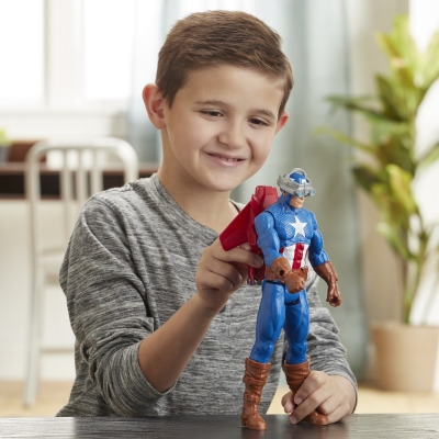 FIGURINA AVANGERS TITAN HERO BLAST GEAR: CAPTAIN AMERICA 30 CM HASBRO