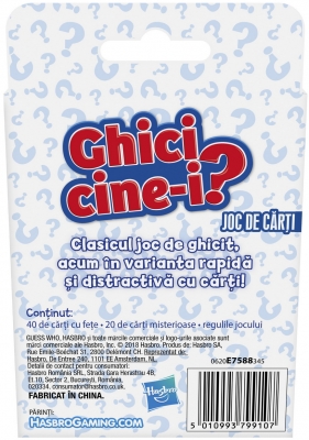 Jocul de carti Ghici Cine-i? Clasic, limba romana, Hasbro