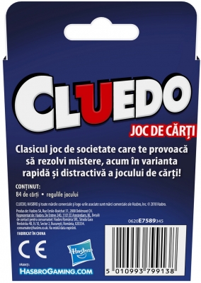 Joc de carti Cluedo, Jocul Misterelor, limba romana Hasbro