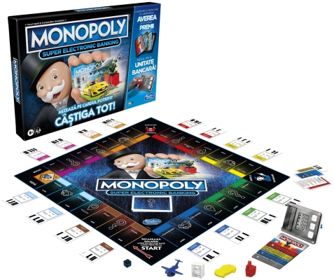 Joc de societate Monopoly Super Electronic Banking - Castiga Tot Hasbro