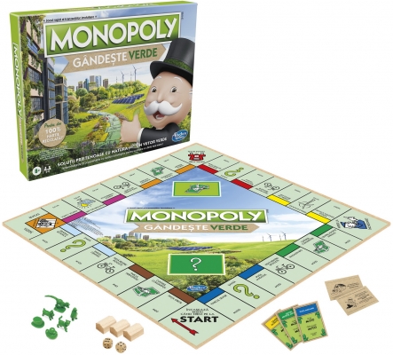 Joc de societate Monopoly Go Green, limba romana, Hasbro