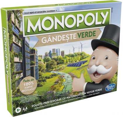 Joc de societate Monopoly Go Green, limba romana, Hasbro