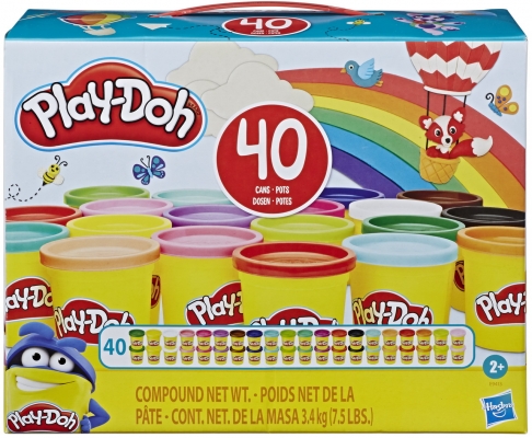 PD SET 40 DE BORCANASE CU PASTA DE MODELAT COLORATA HASBRO