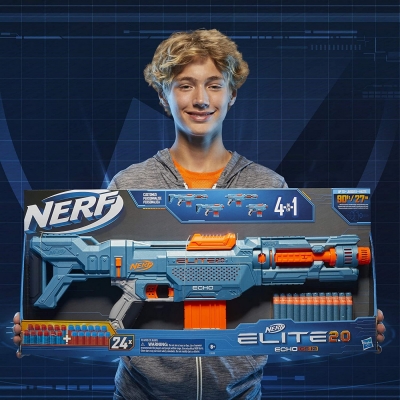 Nerf Blaster 2.0 Elite Echo CS-10 + 24 sageti Hasbro