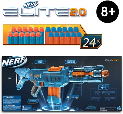 Nerf Blaster 2.0 Elite Echo CS-10 + 24 sageti Hasbro