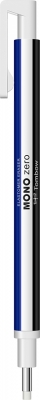 Radiera Mono Zero Blue/Black, tip creion, retractabila, cu varf rotund, Tombow 