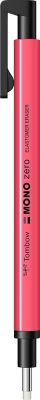 Radiera Mono Zero Neon Pink, tip creion, retractabila, cu varf rotund, Tombow