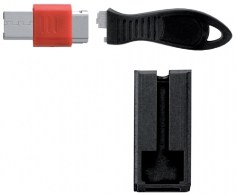 Garda de securitate pentru blocarea portului USB Kensington