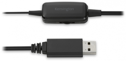 Casti reglabile, microfon cu anulare sunet inclus, control volum, conexiune cablu USB-A 1.8 m, nergu Kensington